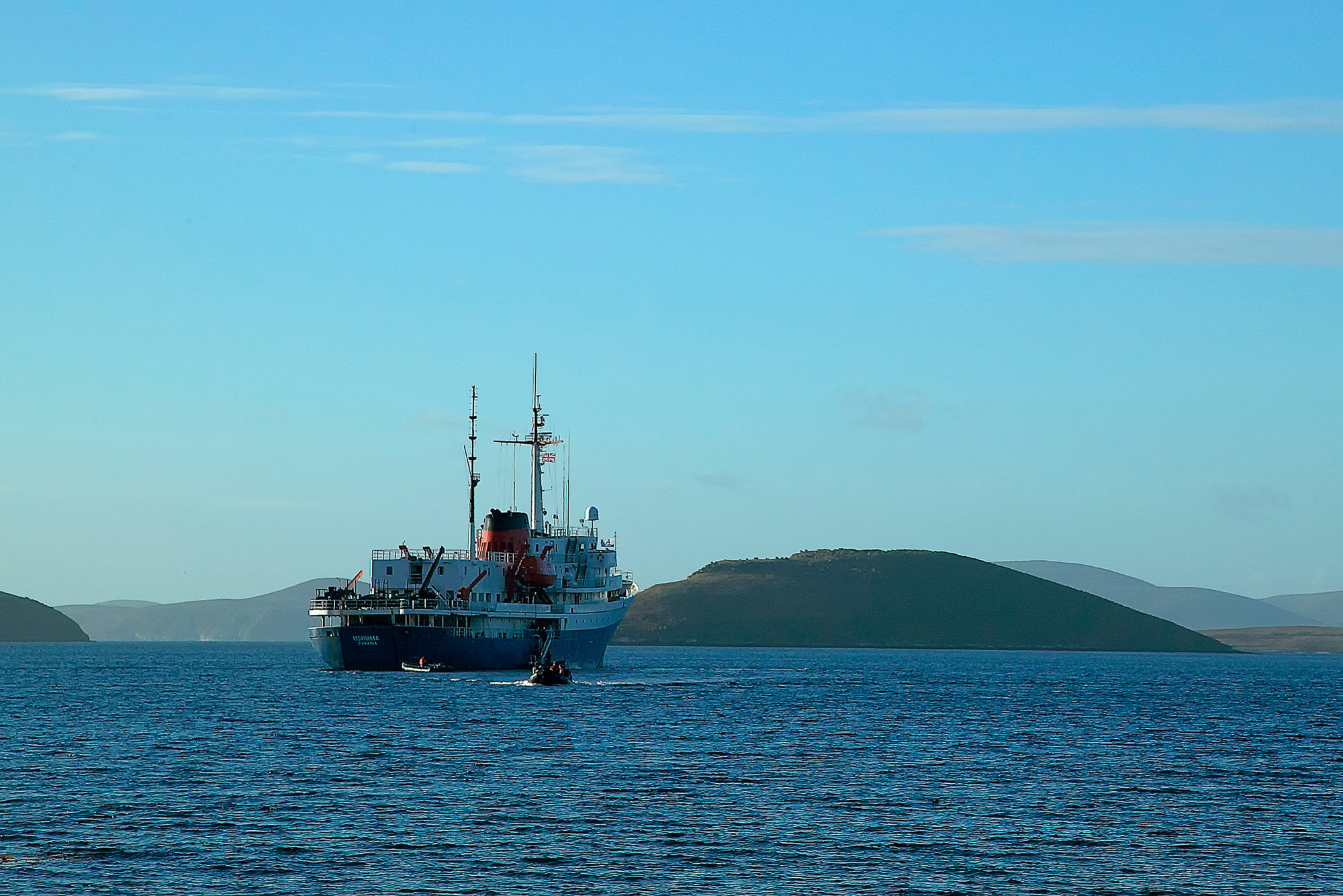 with zodiacs we go ashore