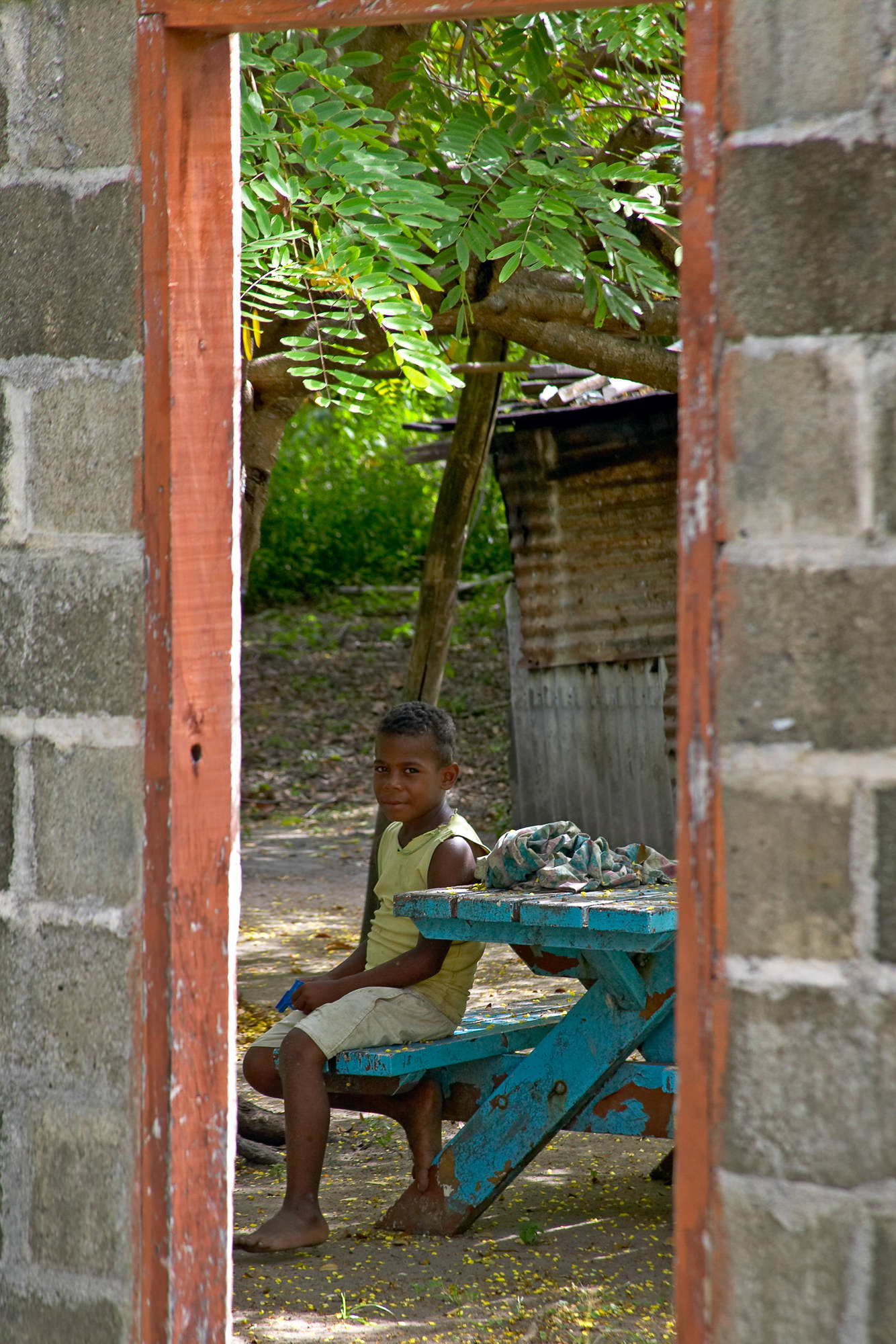 young boy at the Yasawa Island, Fiji