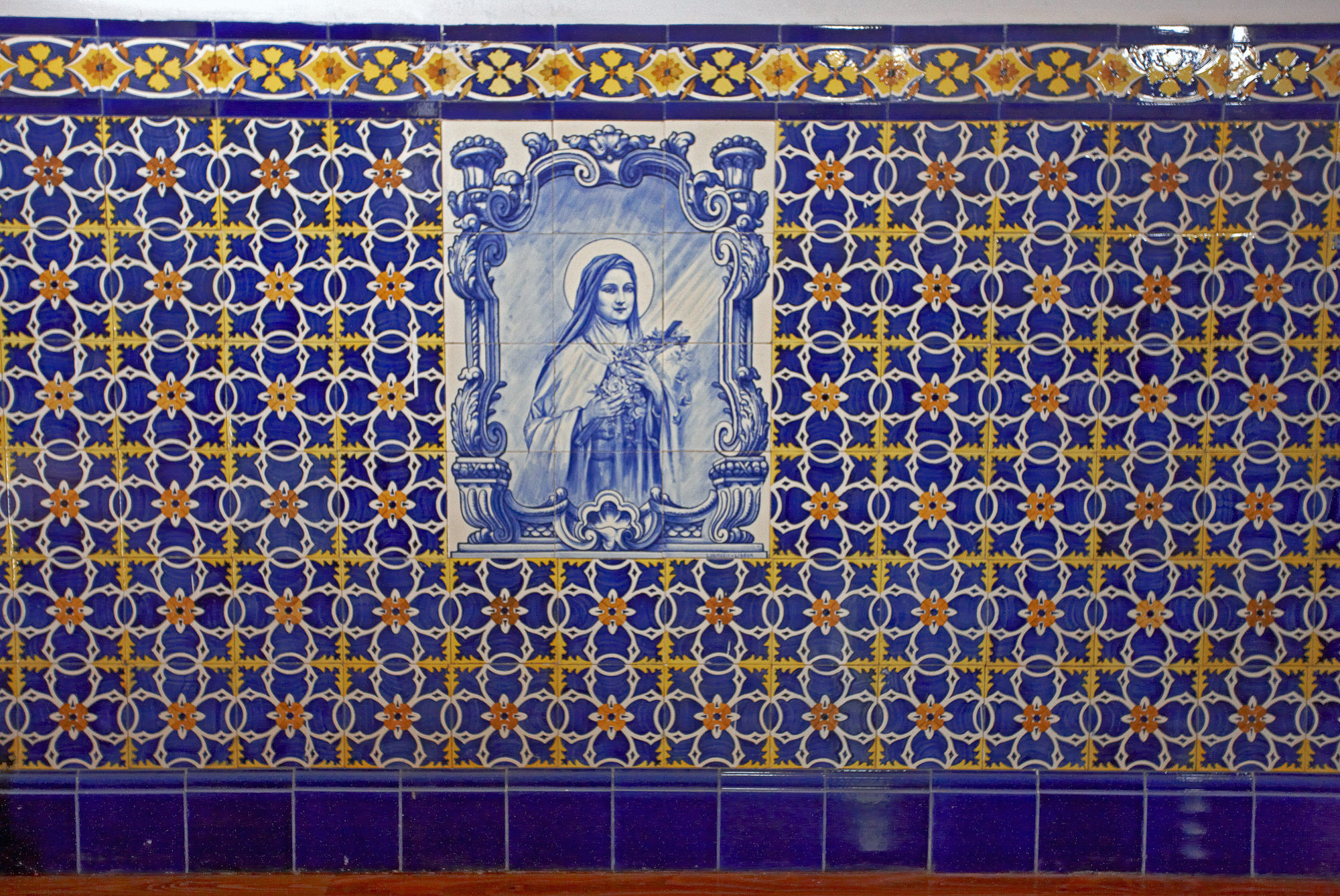Azulejo with marian scene, Funchal