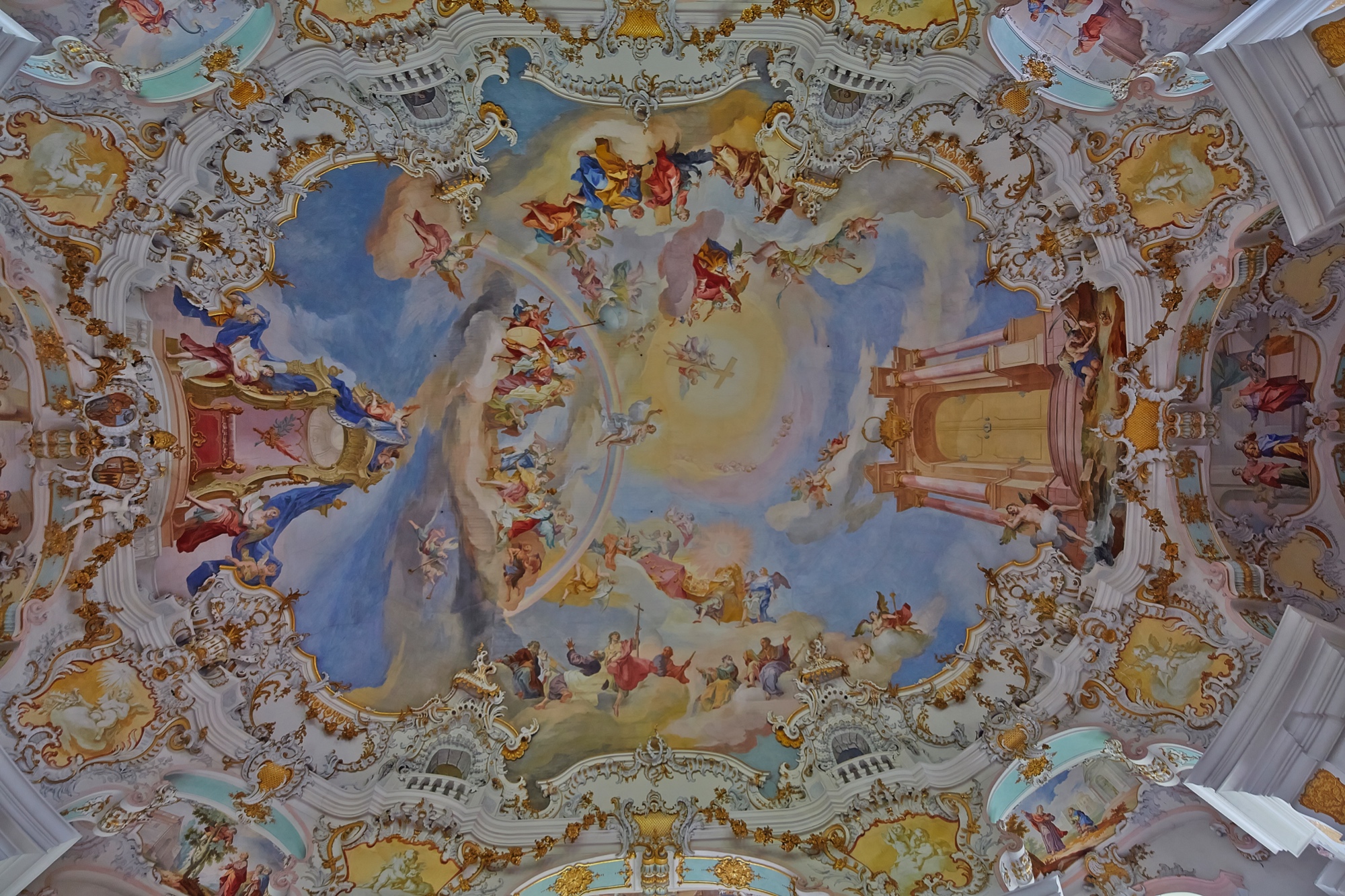 pilgrimage church of Wieskirche, ceiling painting