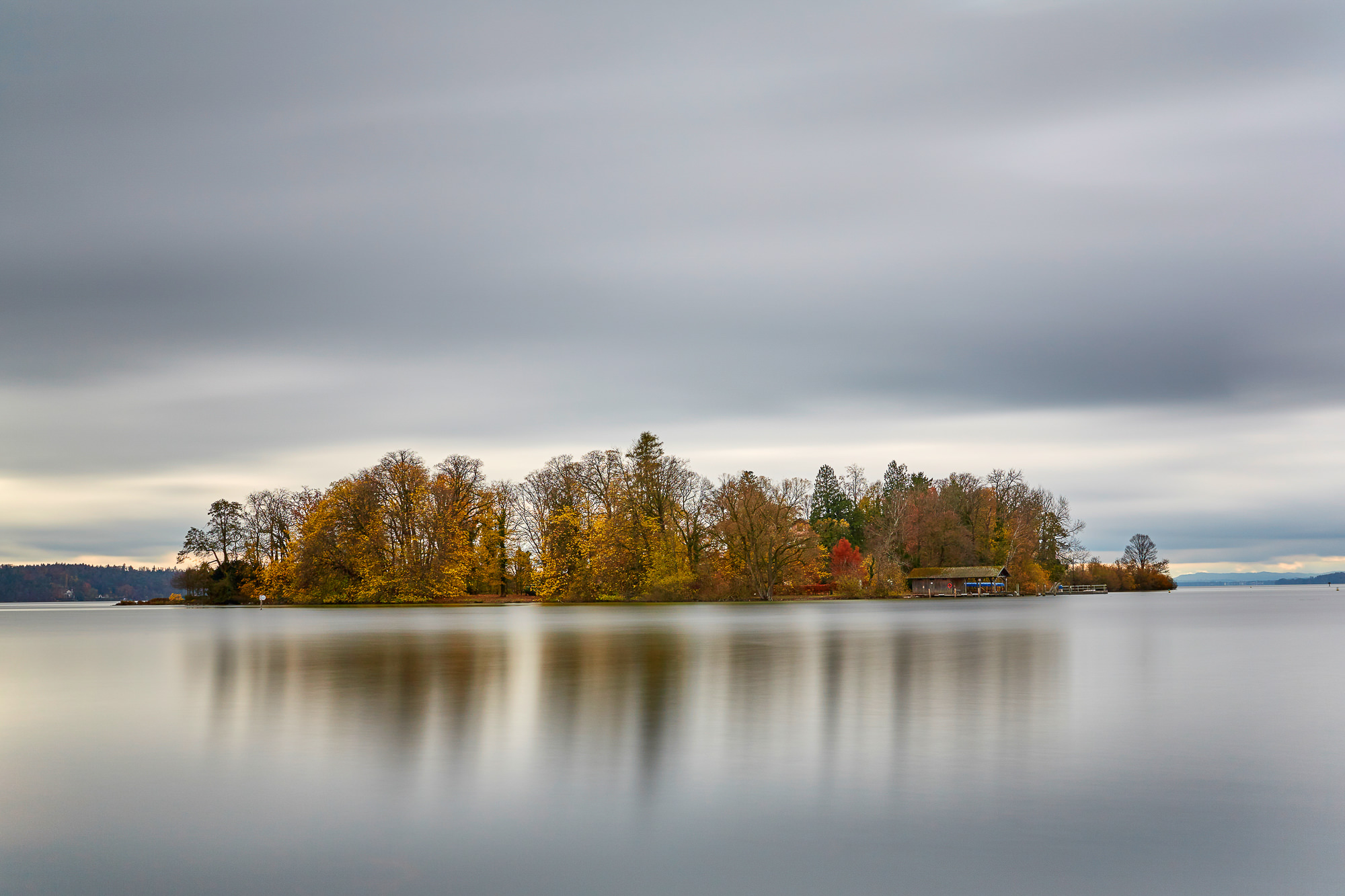 Rose Island in lake Starnberg